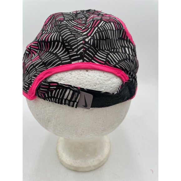 Nike Featherlight Dri-Fit Toddler Cap Rocking Wild Geometric Pink Black Print - Picture 2 of 3